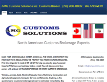Tablet Screenshot of amgcustoms.com
